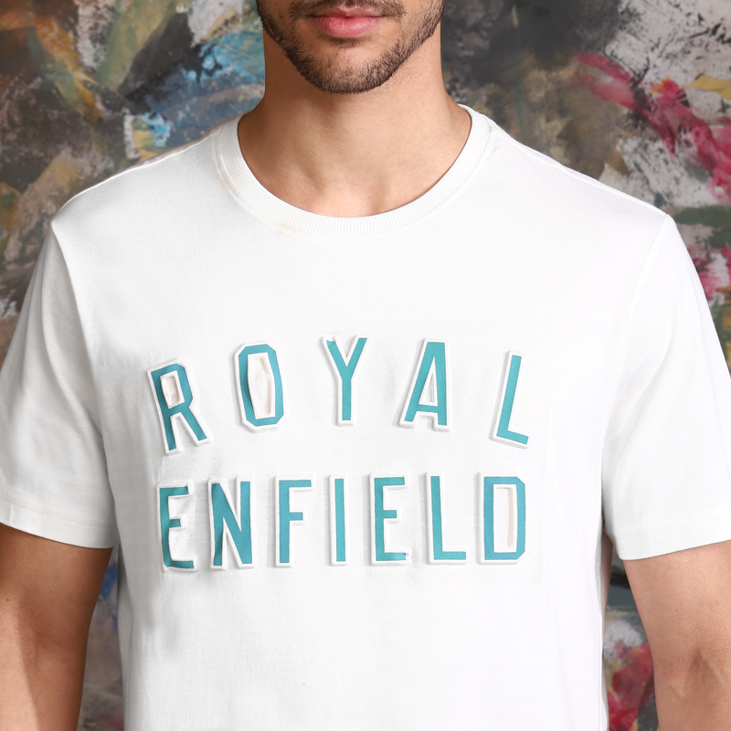 로얄 레이스드 화이트 티셔츠 -2